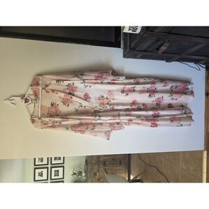 Valentino Intimo Floral Wrap Night Robe